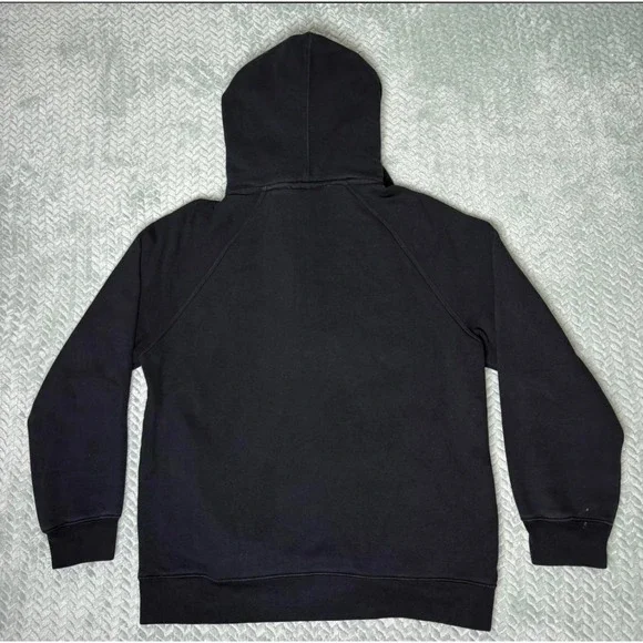 Dickies Hoodie Quarter Zip Black Pullover Mens Medium Workwear Streetwear - Picture 6 of 6